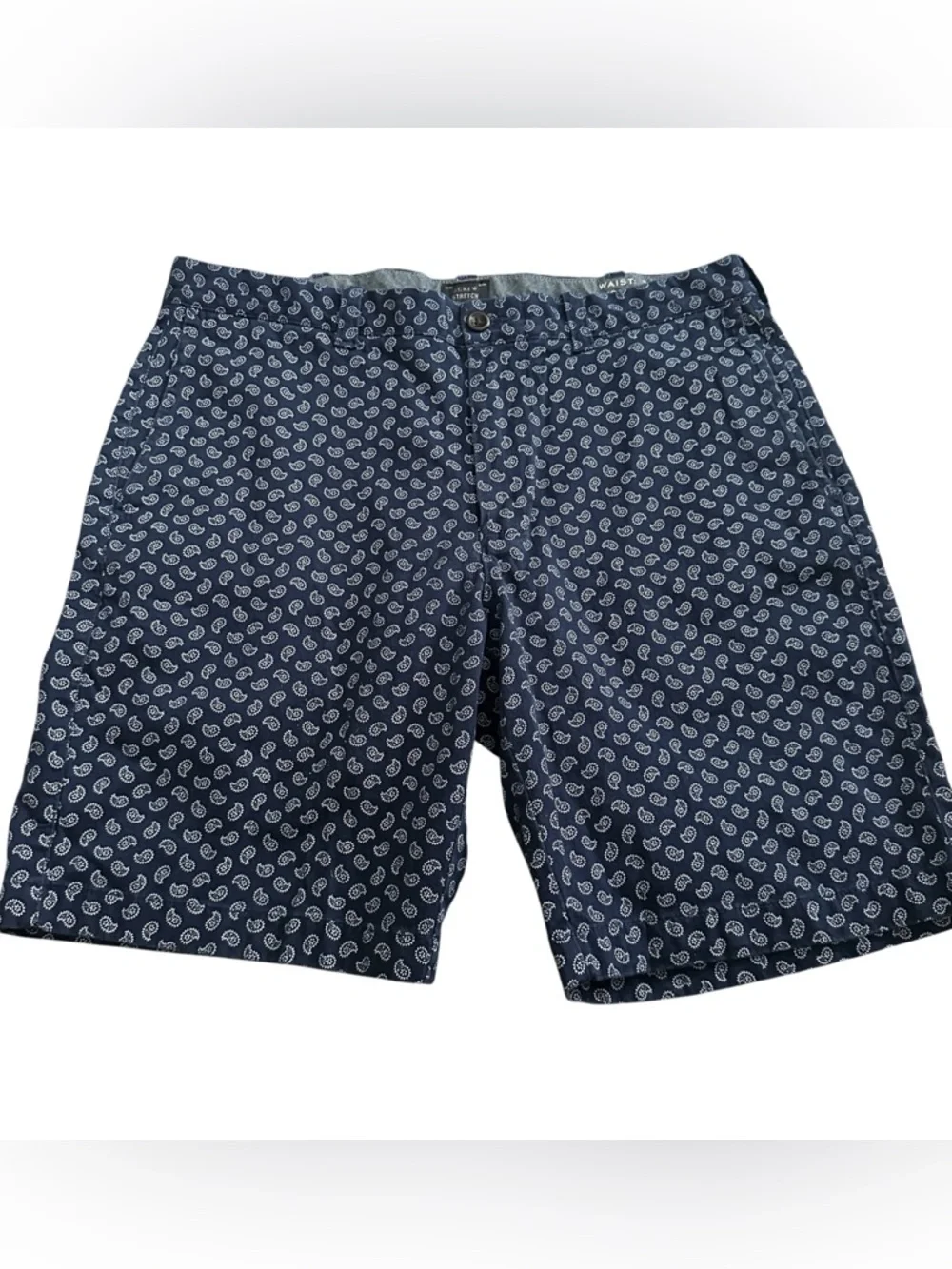 J. Crew Chino‎ Flat Front Paisley Shorts Men’s 34